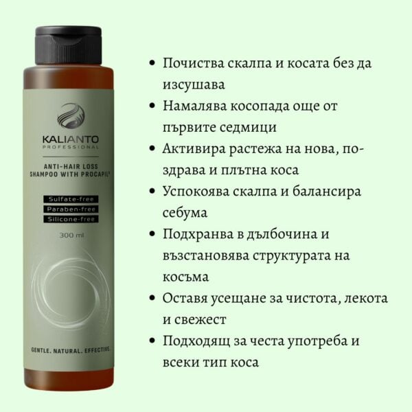 Професионален шампоан против косопад с Procapil™ - действие